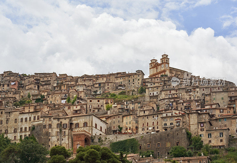 Artena skyline，意大利拉齐奥